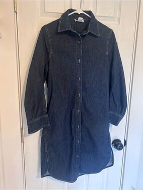 COS Indigo Denim Shirt Dress